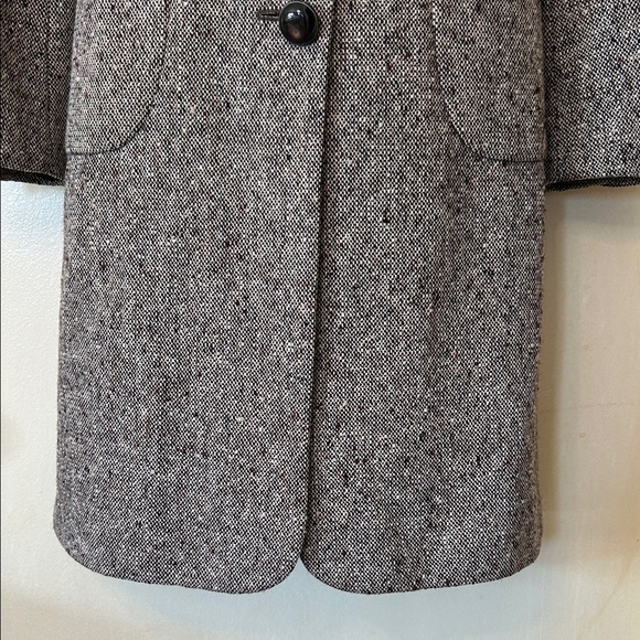 Banana Republic Brown Tweed Tailored Frock Coat size XS - Picture 7 of 16